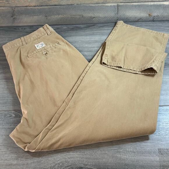 Vtg Polo Ralph Lauren Andrew Chino Pants Size 36x30 Pleated Preppy Old Money - Picture 14 of 16